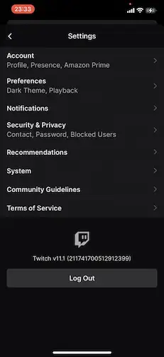 twitch block by iphone step 2