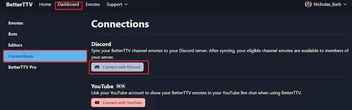 connect with discord